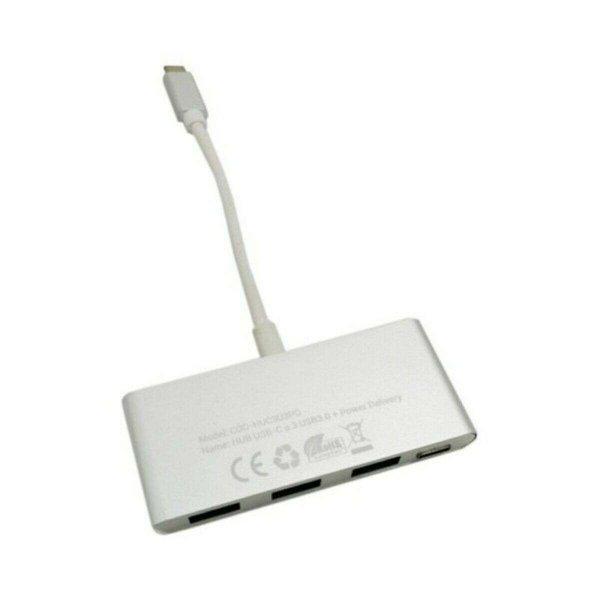 USB elosztó C CoolBox COO-HUC3U3PD Alumínium Fehér