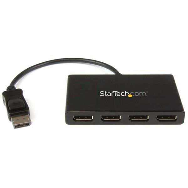 USB elosztó Startech MSTDP124DP Fekete