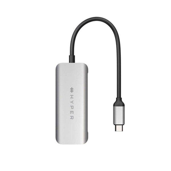 USB elosztó Hyper HD41-GL Szürke Fekete/Szürke