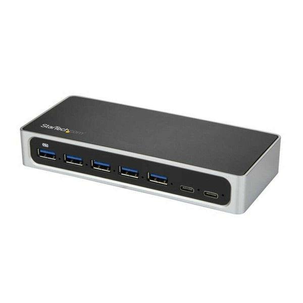 USB elosztó Startech HB30C5A2CSC Fekete Ezüst színű Fekete/Szürke