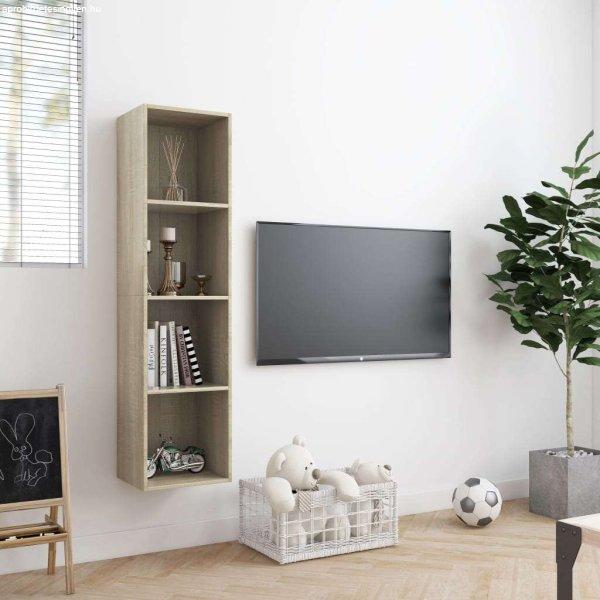 800264 book cabinet/tv cabinet sonoma oak 143x30x36 cm