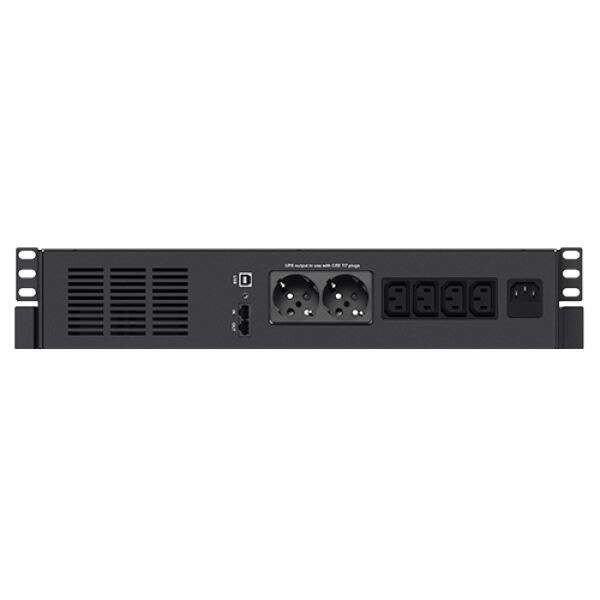 Infosec UPS X4 RM Plus -  600 VA - LCD, USB, Rack szünetmentes tápegység (X4
600 RM PLUS)