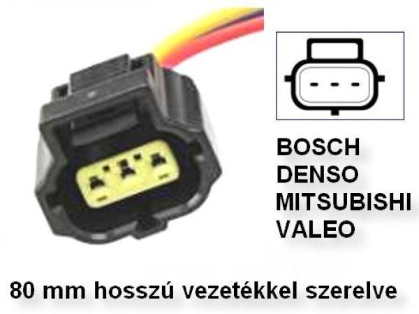 Generátor csatlakozó 3 pólusú Bosch Denso Mitsubishi Valeo