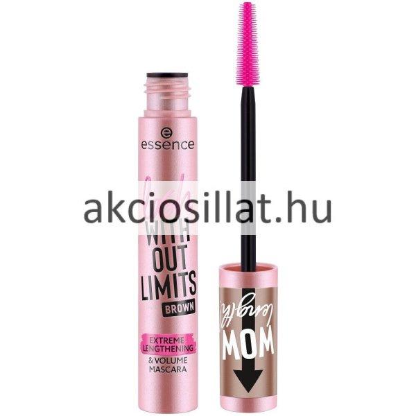 Essence Lash Without Limits Brown Extreme Lenghtening & Volume Mascara Barna
Szempillaspirál 13ml