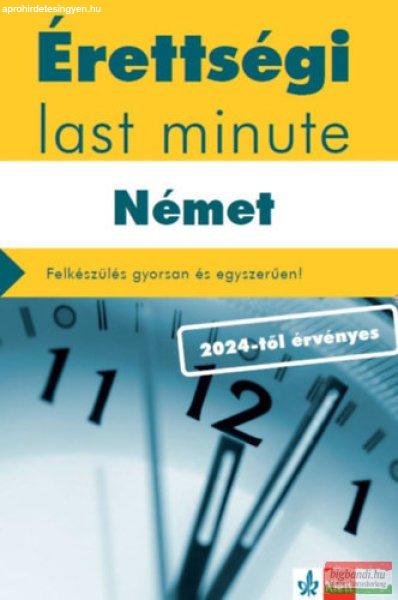 Érettségi Last minute - Német - 2024-től érvényes