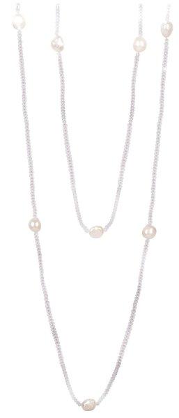 JwL Luxury Pearls Hosszú nyaklánc fehér
igazgyöngyökből JL0427
