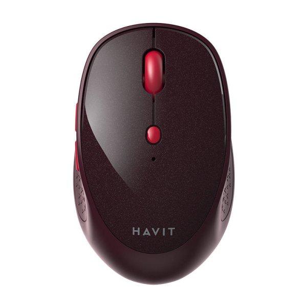 Havit MS76GT Plus vezeték nélküli egér (piros)