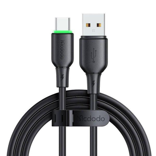 USB-USB-C kábel Mcdodo CA-4751 1,2 m-es LED-fénnyel (fekete)
