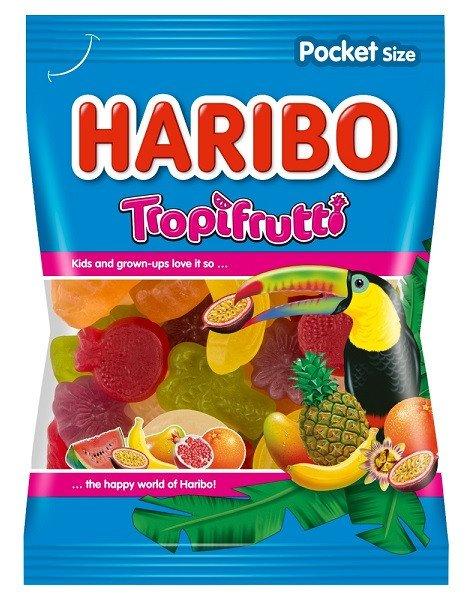 Haribo 100G Tropifrutti (Gyümölcs ízű gumicukorka)