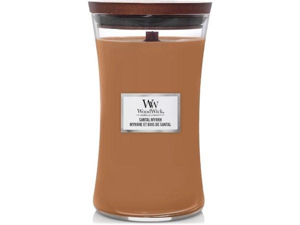 WoodWick Illatgyertya váza Santal Myrrh 609,5 g - nagy