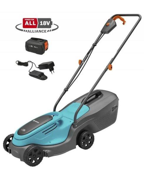 Gardena PowerMax 30/18V P4A akkumulátoros fűnyíró akkumulátorral