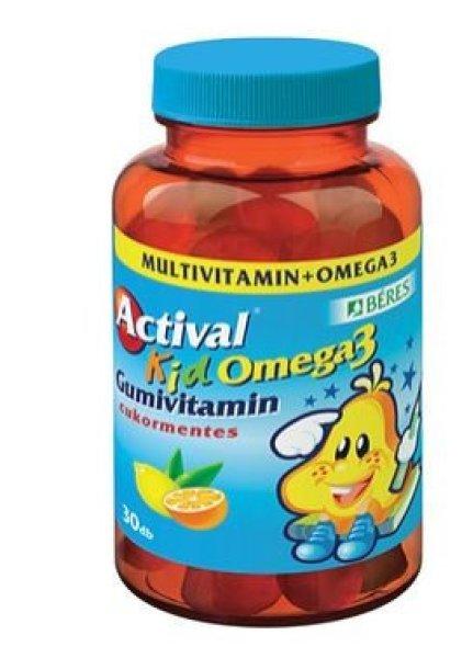 Actival kid omega-3 gumivitamin 30 db