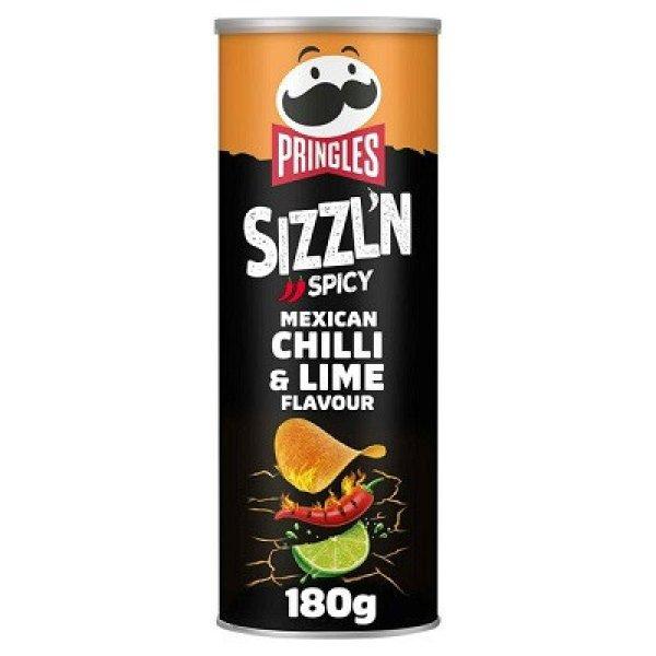 Pringles Sizzln 180G Spicy-Mexican Chilli&Lime