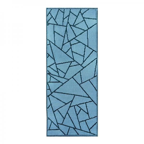Absztrakt mintás kétoldalú kültéri szőnyeg, 120 x 60 cm OC48