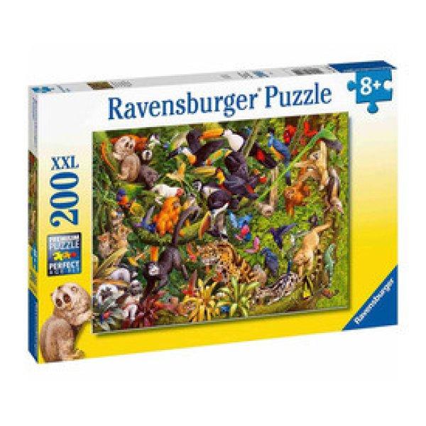Ravensburger Puzzle 200 db - Színes dzsungel