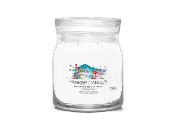 Yankee Candle Illatgyertya Signature üveg közepes Magical Bright
Lights 368 g