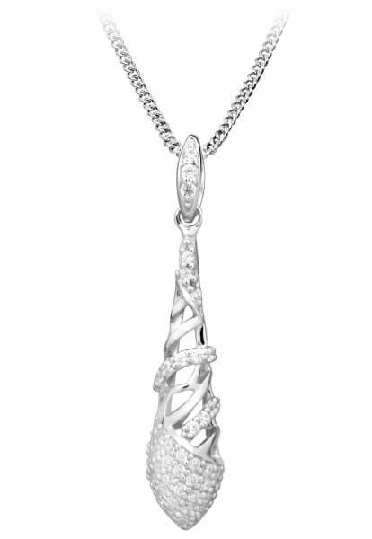 Silver Cat Elegáns nyaklánc cirkónium kövekkel SC366