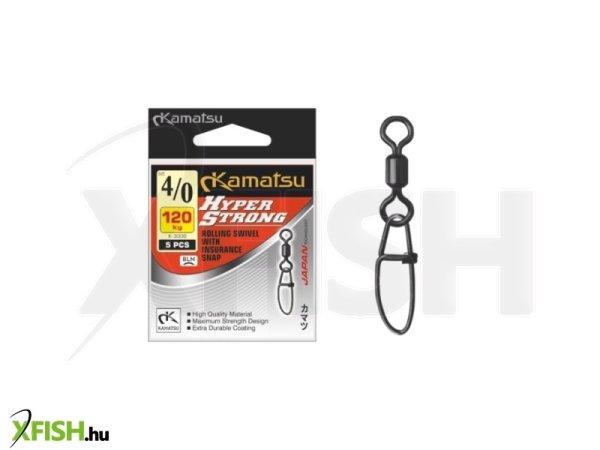 Kamatsu K-3006 Hyper Strong Swivel With Snap Forgókapocs 2/0 70 Kg 5 db/csomag