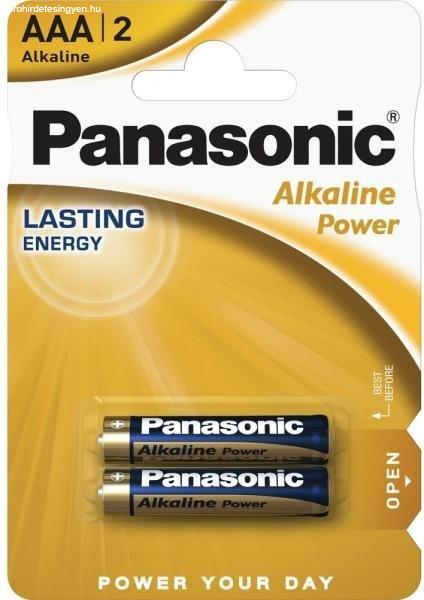 Panasonic Alkaline Power AAA mikro 1.5V alkáli/tartós elemcsomag LR03APB-2BP