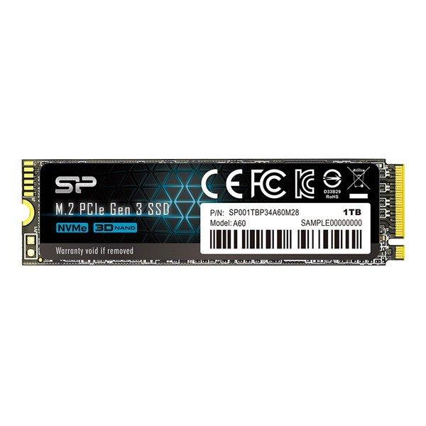 SILICON POWER SP001TBP34A60M28 silicon power ssd - 1tb a60 (r:2200mb/s; w:1600
mb/s, nvme 1.3 támogatás, m.2 pcie gen 3x4)