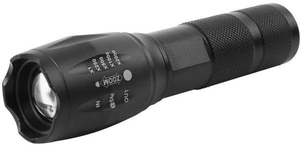 Lámpa SP Flashlight FL001, T6 150 lm, Alu, 2200mAh, power bank, Zoom, USB
töltés