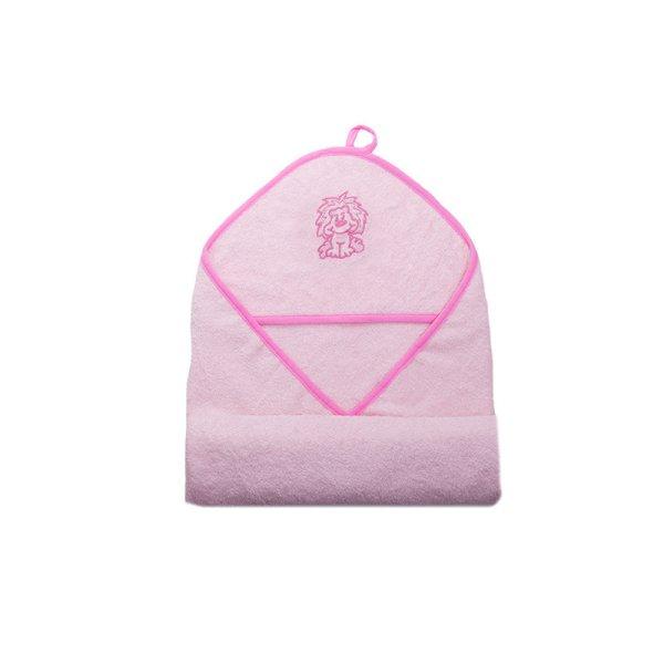 Vaganza Fürdőlepedő hímzett 110×110 - Rózsaszín/Pink/Oroszlán