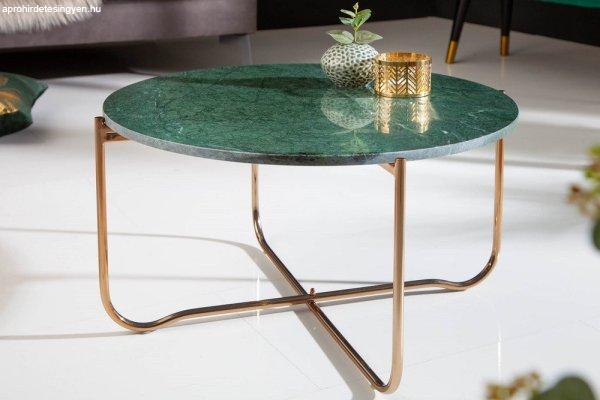 Design dohányzóasztal Tristen 62 cm márvány zöld