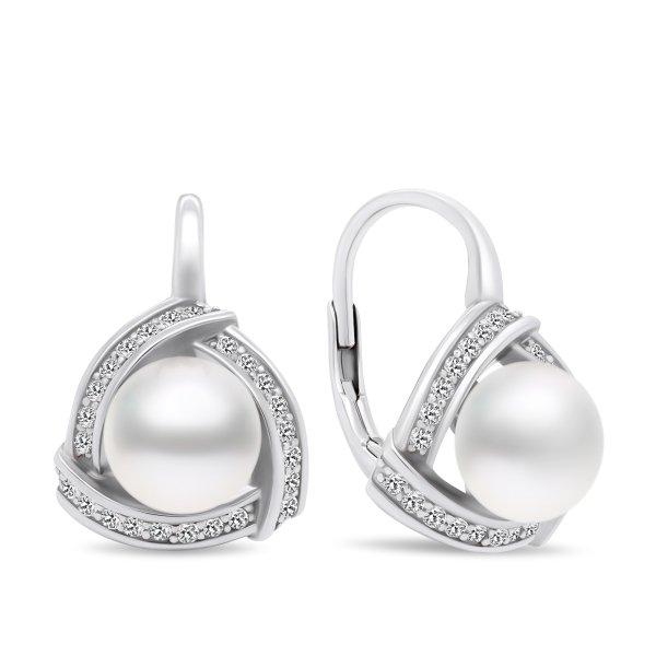 Brilio Silver Luxus gyöngy ezüst fülbevaló EA393W