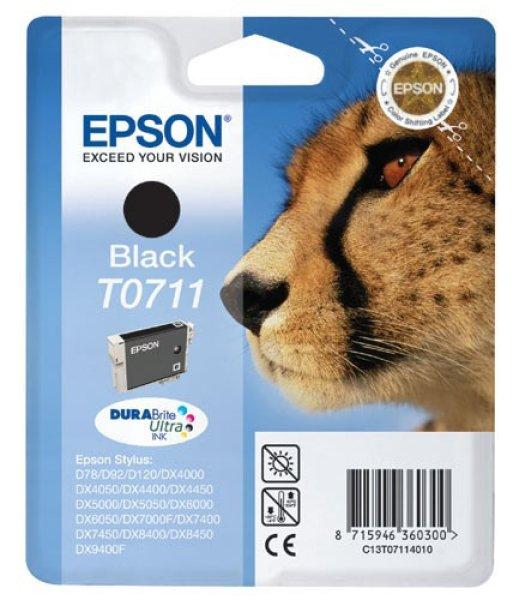 EPSON T0711 EREDETI tintapatron FEKETE 7,4ml