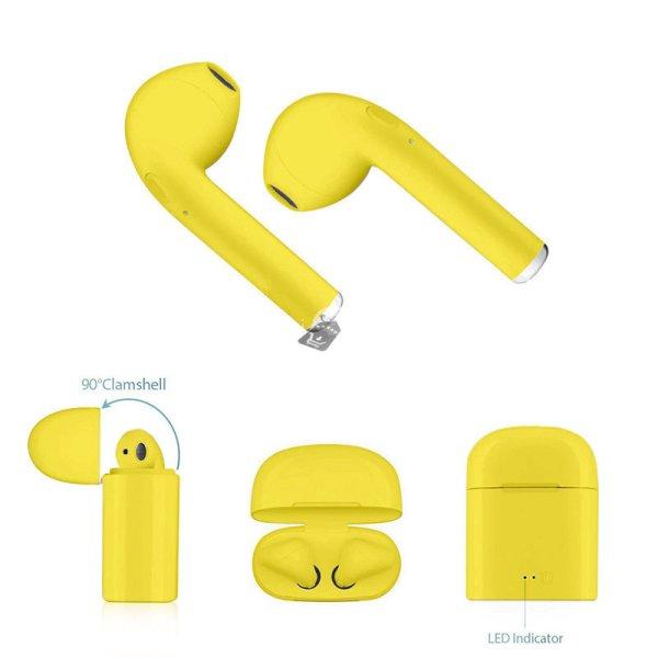 I7S fülhallgató -Stílusos megjelenés,kiváló hangzás - - Sárga