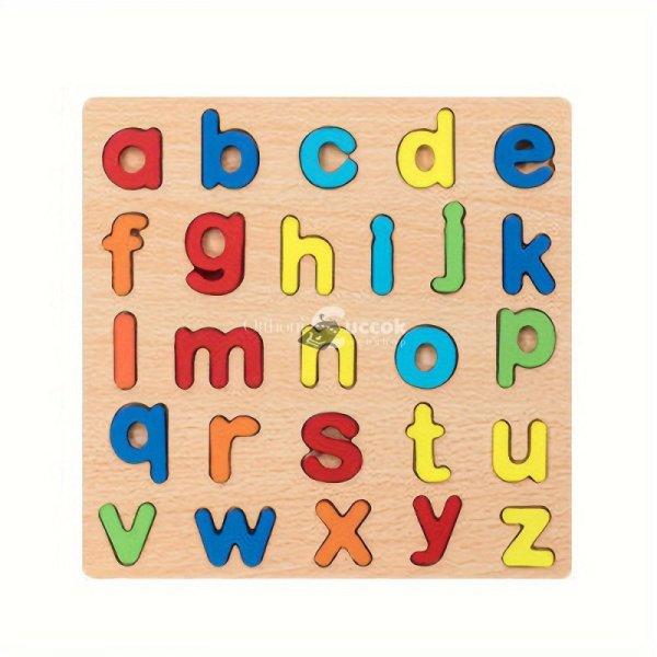 Fa készség fejlesztő puzzle - Kisbetűk