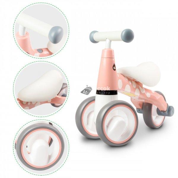 Egyensúlyozó kerékpár ECOTOYS - gyermek bicikli, kisgyermek járgány, első
bicikli, kiegyensúlyozott kerékpár - Flamingó