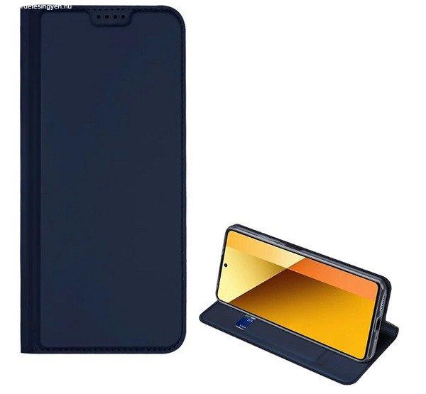 DUX DUCIS SKIN PRO tok álló, bőr hatású (FLIP, oldalra nyíló,
kártyazseb, asztali tartó) SÖTÉTKÉK Xiaomi Redmi Note 13 5G
