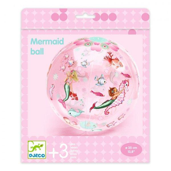 Djeco Felfújható labda, 35 cm - Sellős labda - Mermaid Ball