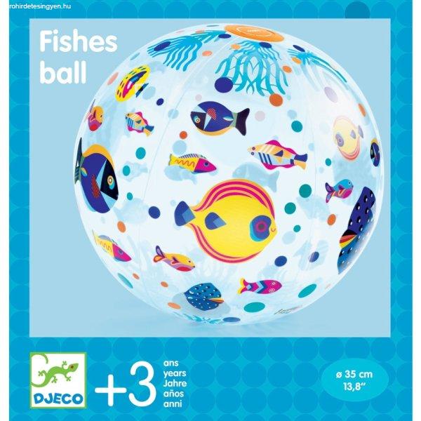 Djeco Felfújható labda - Halacskák - Fishes ball