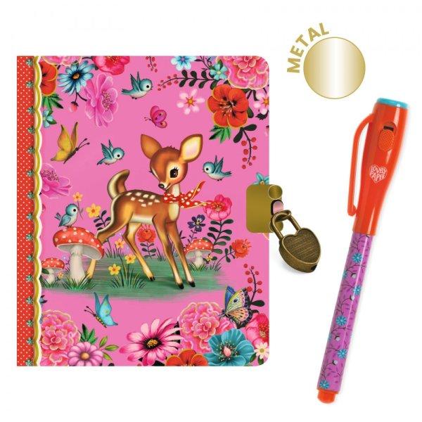 Djeco: Lovely Paper Titkos napló A/6, varázstollal - Fiona little secret
notebook - magic marker