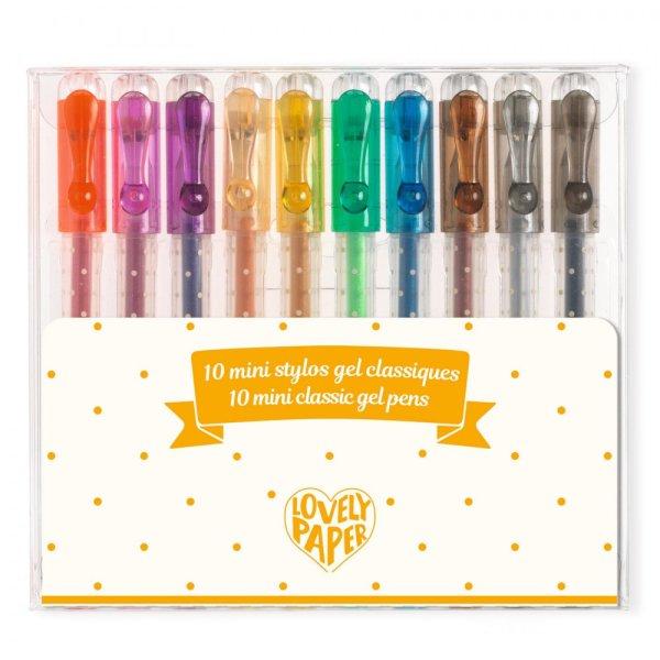 Djeco: Lovely Paper Zselés mini toll készlet - 10 klasszikus színben - 10
mini gel pens classic