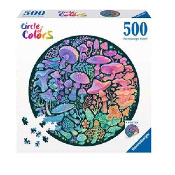 Puzzle 500 db kör - Gombák