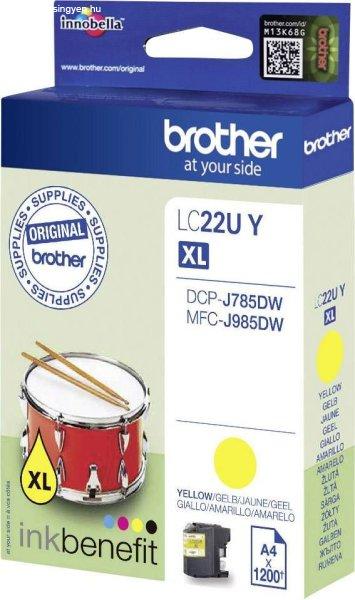 Brother LC22UY Yellow tintapatron