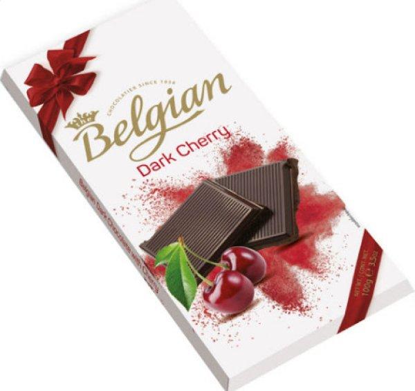 Belgian Dark Cherry étcsokoládé 100g