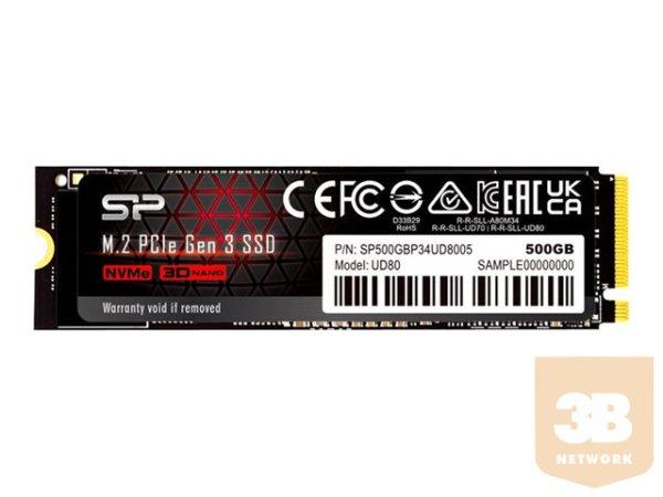 SILICON POWER SSD UD80 500GB M.2 PCIe Gen3 x4 NVMe 3400/1000 MB/s