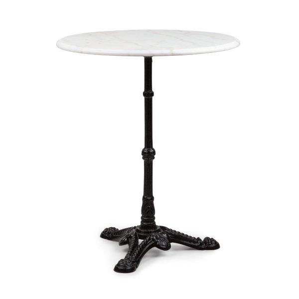 Blumfeldt Patras, bisztró asztal, márványlap, Ø 60 cm, öntöttvas láb