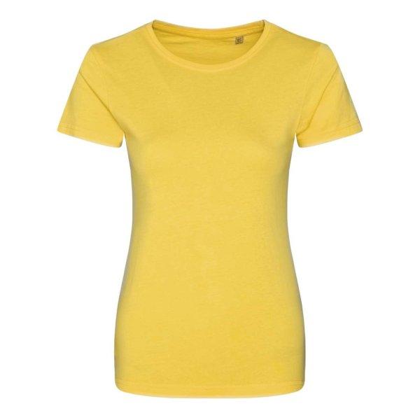 EA001F kereknyakú organikus női pamut póló Ecologie, Sun Yellow-XL