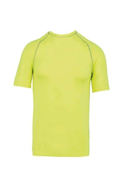 PA4007 szűk szabású unisex sztreccs surf póló Proact, Fluorescent Yellow-XL