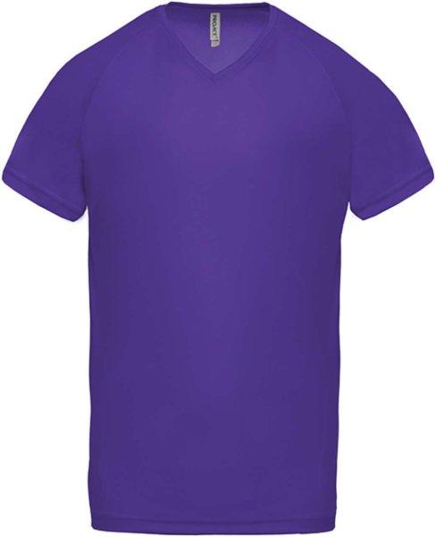 PA476 V-nyakú férfi rövid ujjú sportpóló Proact, Violet-2XL