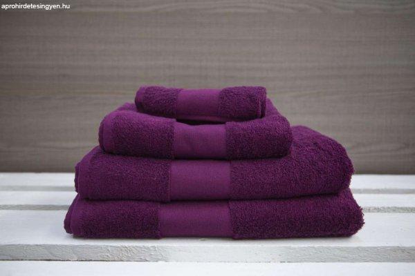 OL450 klasszikus pamut kéztörlő Olima, Plum-30X50