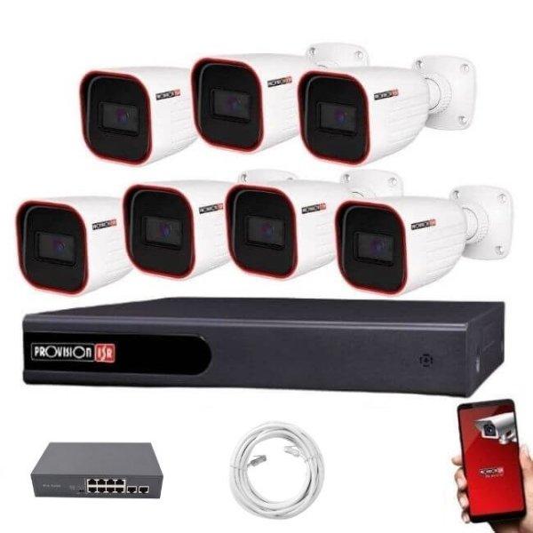Provision 7 biztonsági kamerás IP kamera rendszer 2MP