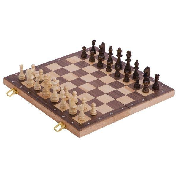 Fa sakk készlet, nagy táblás 38 x 38 cm