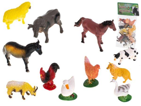 12 db-os állat figura készlet (farm)