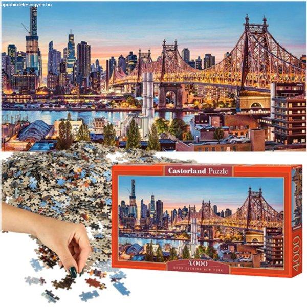 CASTORLAND Puzzle 4000 darab Jó estét New York 138x68cm